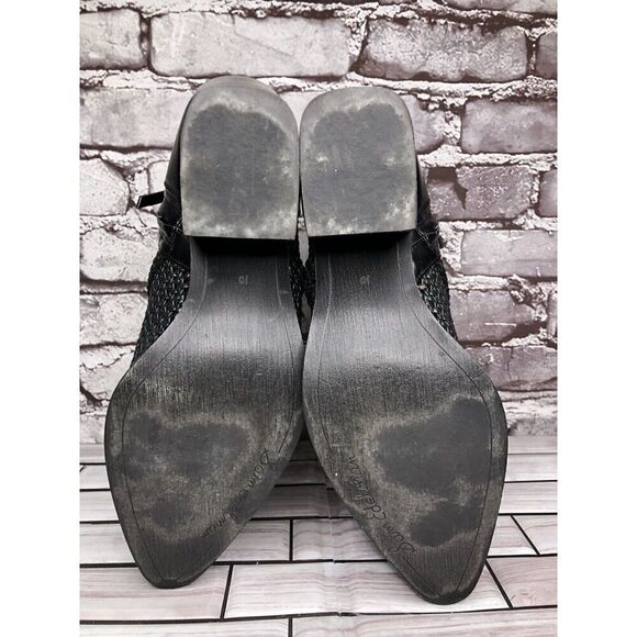 Sam Edelman Elita Black Leather Cut Out Block Heel Western Boots Women Sz 10M US - Picture 16 of 16